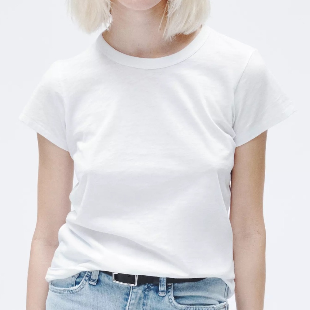 Rag & Bone Bright White Slub Tee